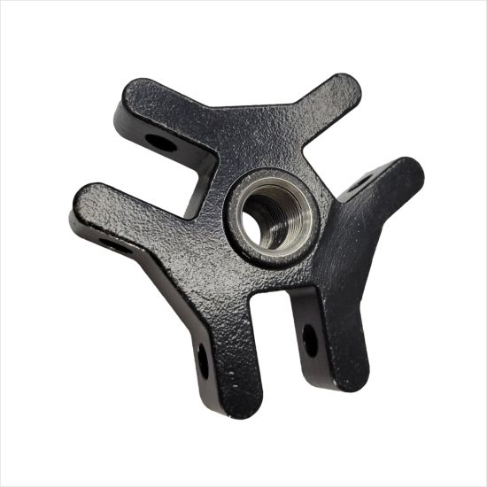 Black Anodized Lens Adapter CNC Machining Base Mount, OEM Factory with Lasered Custom Logo