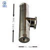 Stainless Steel 304 Sanitary Fast Installation Pipe Fitting Polish Tee